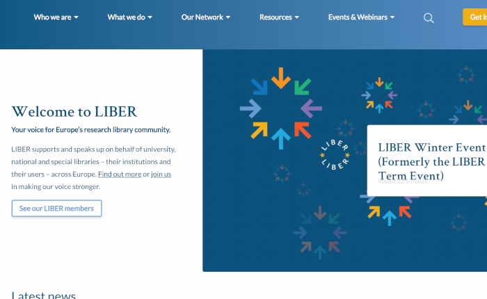 Read more about the article LIBER website